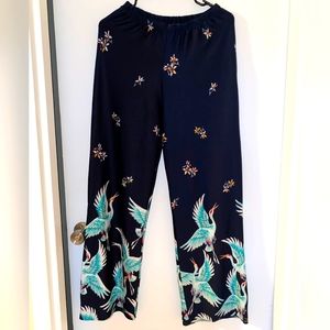 Stretchy wide leg pants